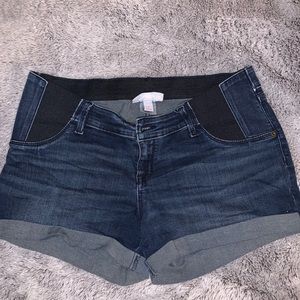 Isabel Maternity Jean Shorts